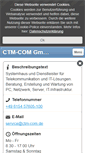 Mobile Screenshot of ctm-com.de
